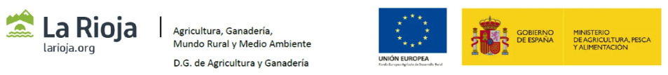 Gobierno de La Rioja · Unión Europea FEADER · Ministerio de Agricultura, Pesca y Alimentación